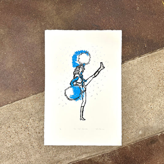 Texas Cowgirl Cheerleaders Screenprint | Kylie Chan (HK)