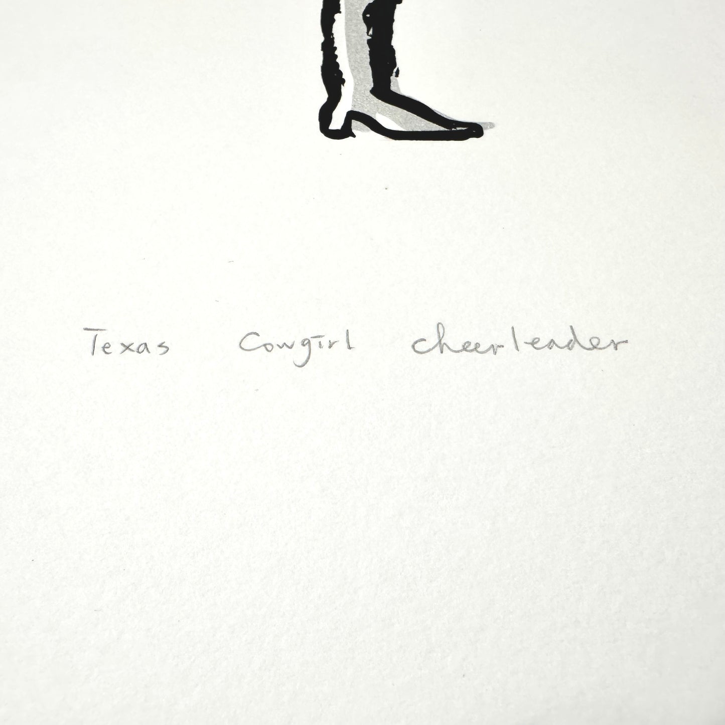 Texas Cowgirl Cheerleaders Screenprint | Kylie Chan (HK)