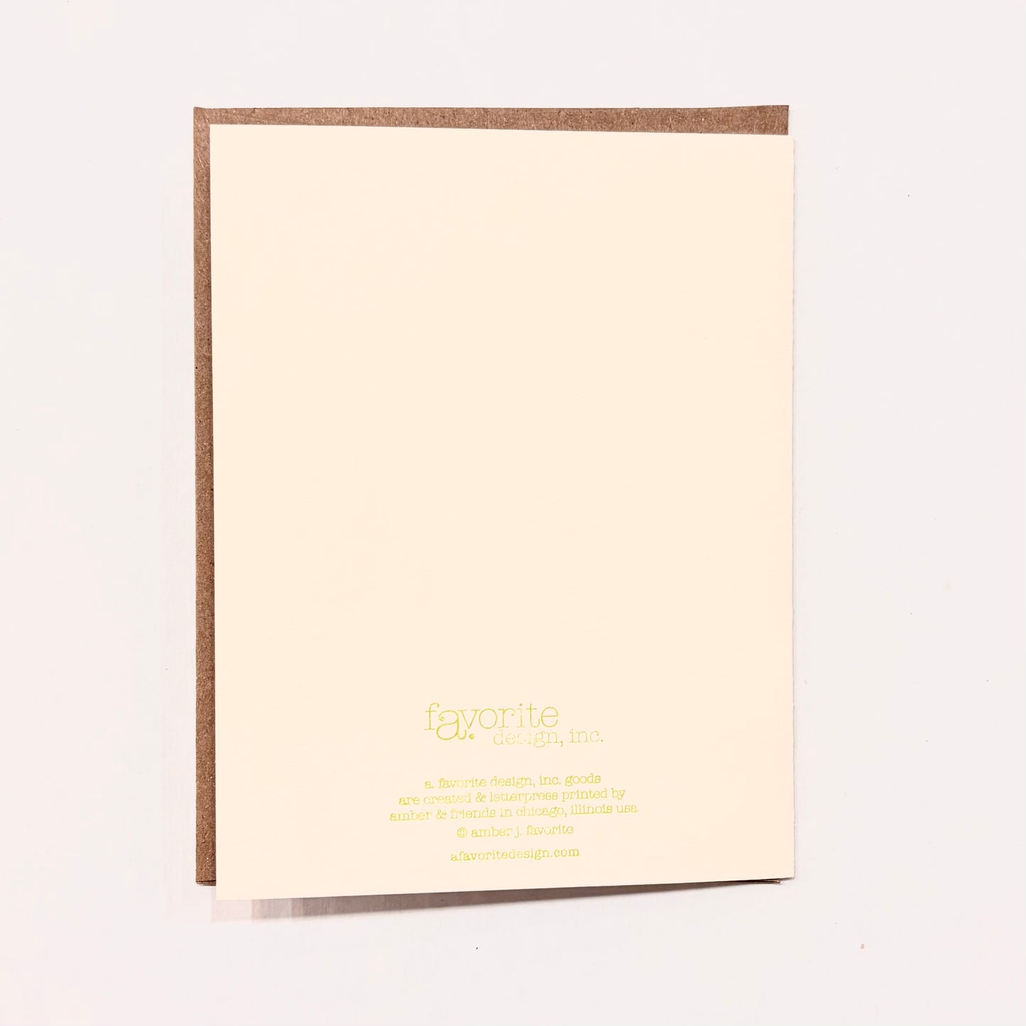 Vintage Dope Seed Pack Letterpress Greeting Card | Amber Favorite (IL)