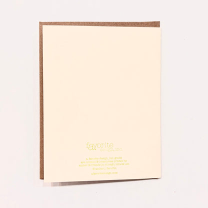 Vintage Dope Seed Pack Letterpress Greeting Card | Amber Favorite (IL)