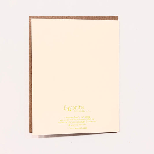 Vintage Dope Seed Pack Letterpress Greeting Card | Amber Favorite (IL)