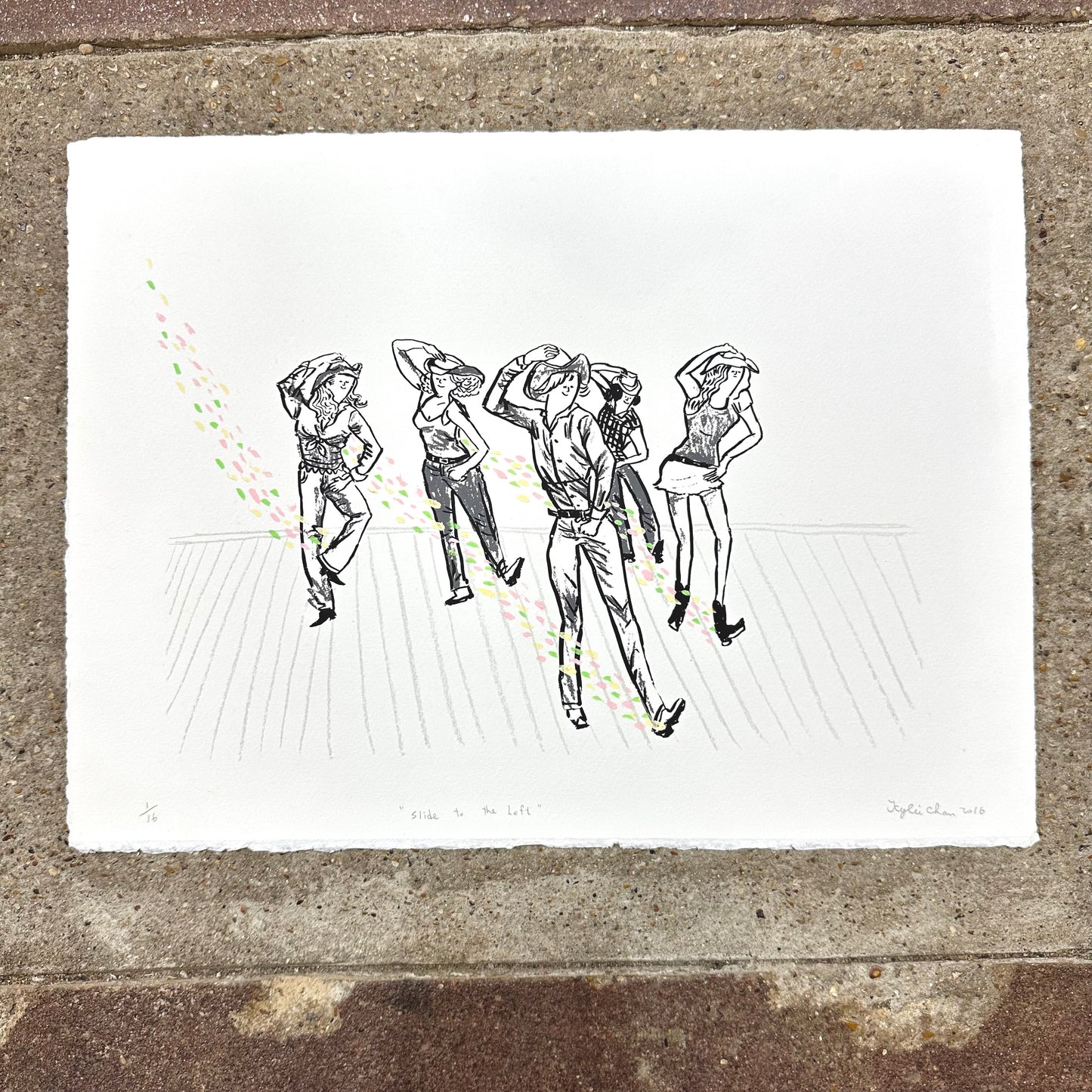 Slide To The Left Screenprint | Kylie Chan (HK)