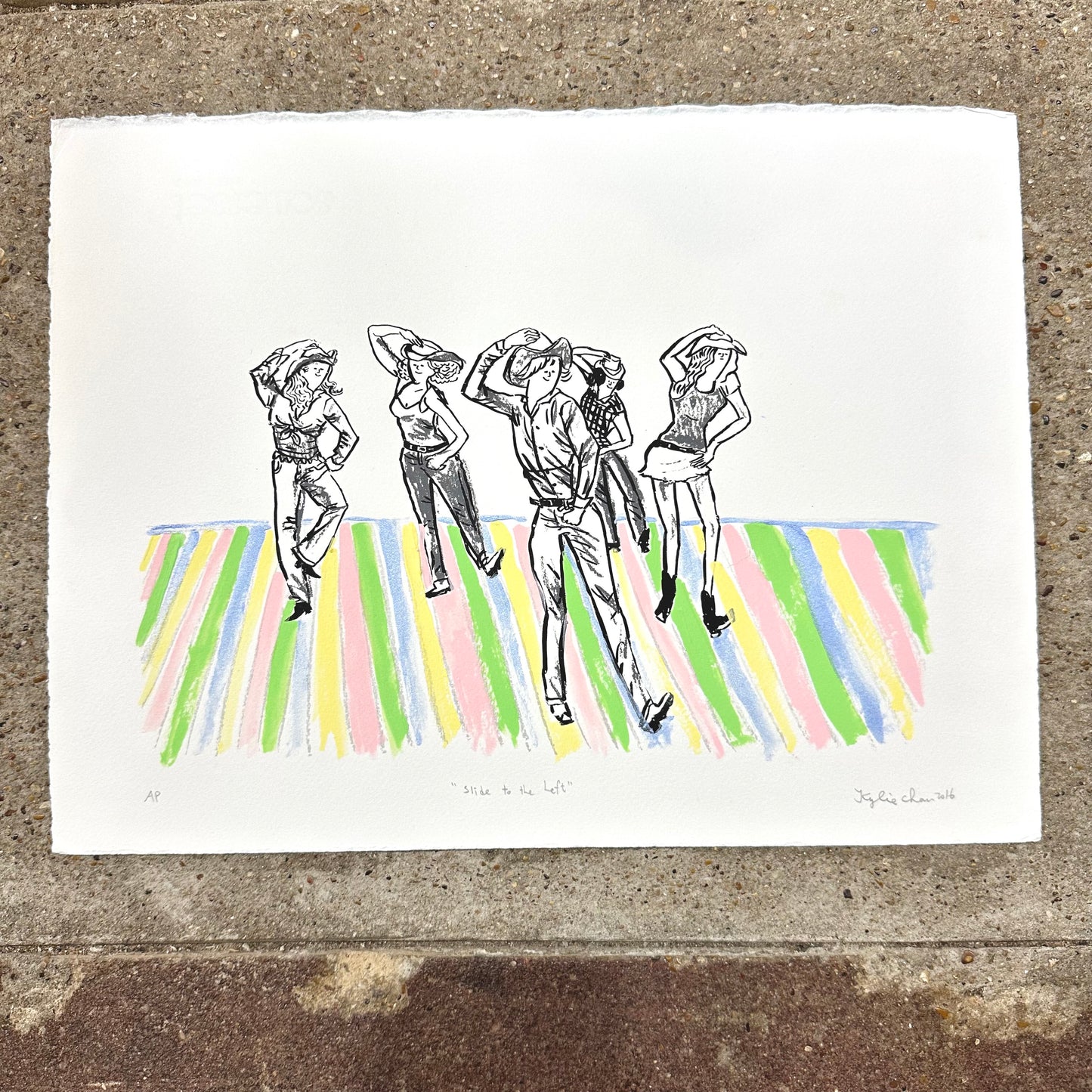 Slide To The Left Screenprint | Floor Variant | Kylie Chan (HK)