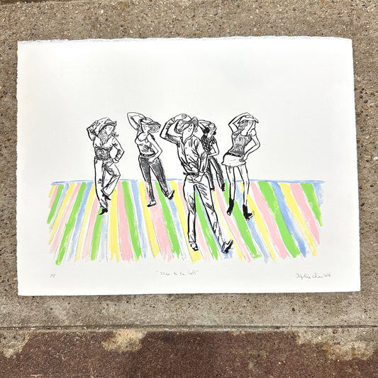 Slide To The Left Screenprint | Floor Variant | Kylie Chan (HK)