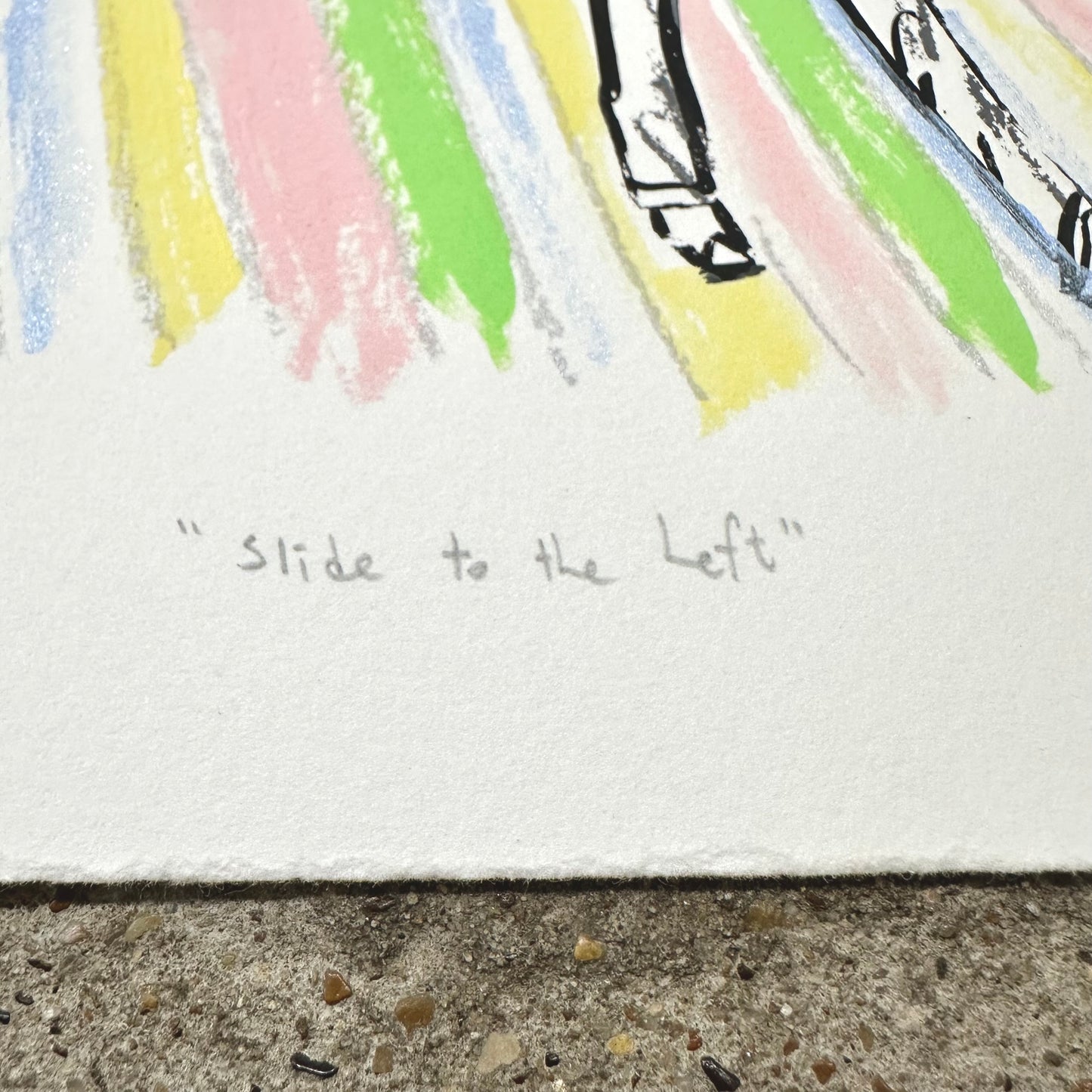 Slide To The Left Screenprint | Floor Variant | Kylie Chan (HK)