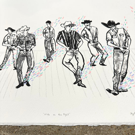 Slide To The Right Screenprint | Kylie Chan (HK)