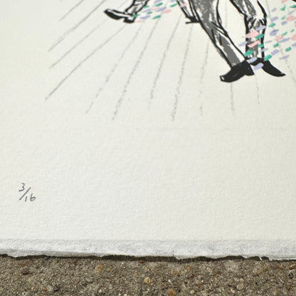 Slide To The Right Screenprint | Kylie Chan (HK)