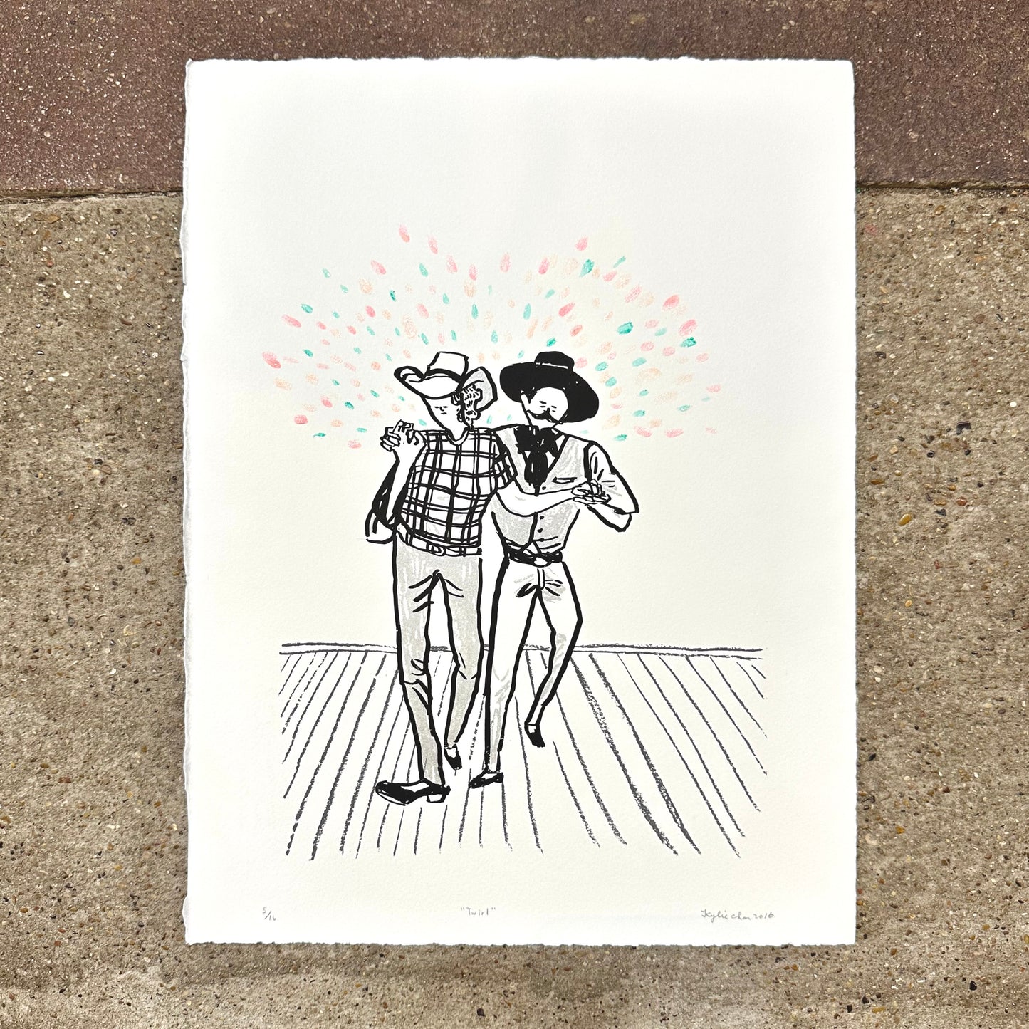 Twirl Screenprint | Kylie Chan (HK)