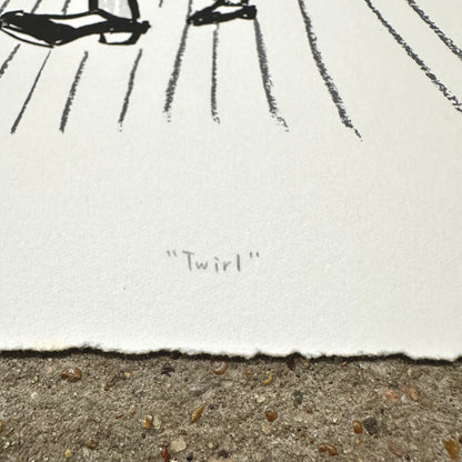 Twirl Screenprint | Kylie Chan (HK)