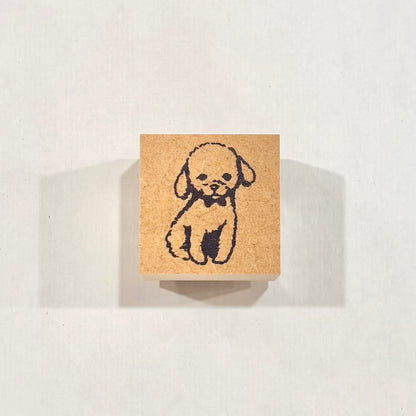 Poodle Puppy Rubber Stamp | Sanby (Japan)