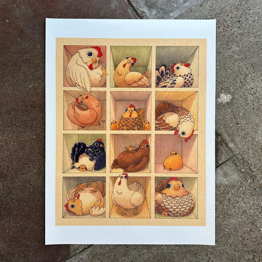 Chicken Coop Art Print | Felicia Chiao (CA)