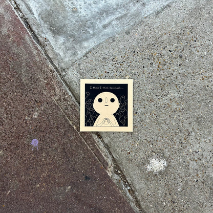 I Think I Think Too Much Mini Art Print | Felicia Chiao (CA)