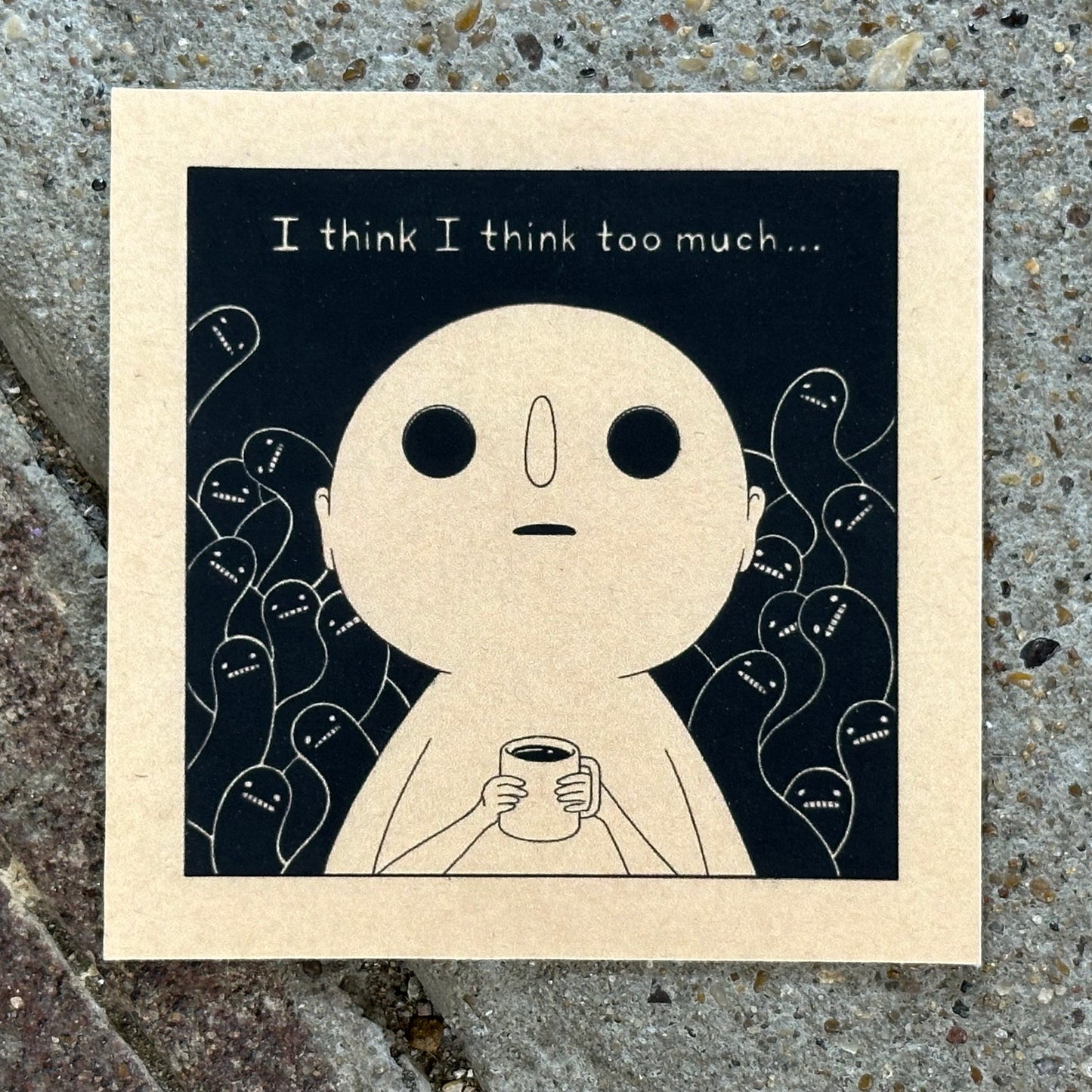 I Think I Think Too Much Mini Art Print | Felicia Chiao (CA)