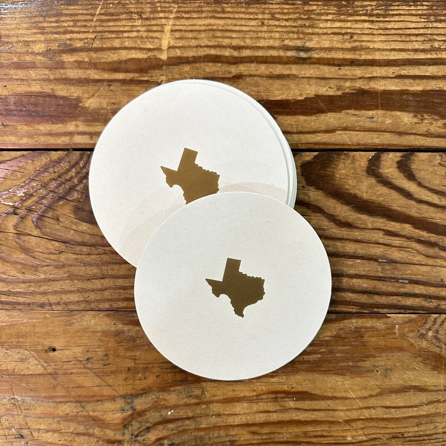 Texas Letterpress Coaster Set | Set of 10 | We are 1976 (TX)