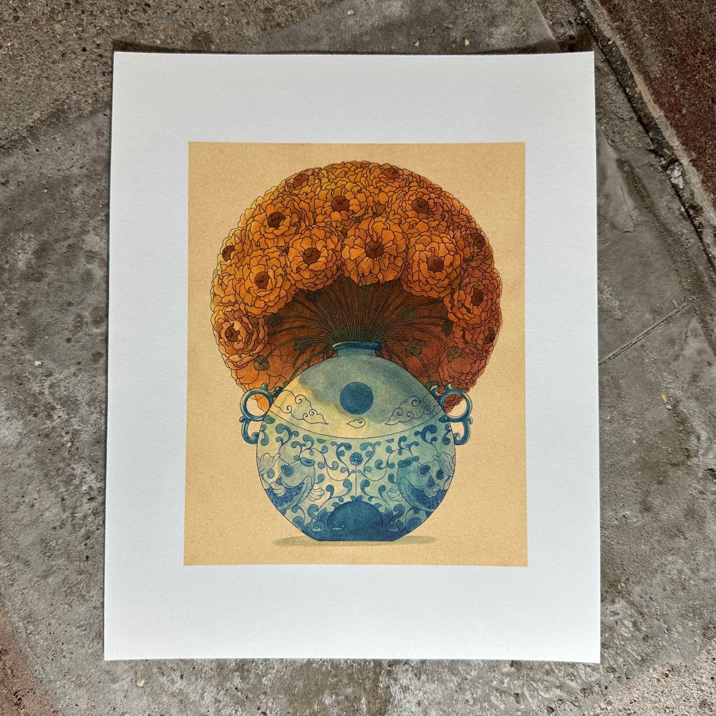 Round Bloom Art Print | Felicia Chiao (CA)