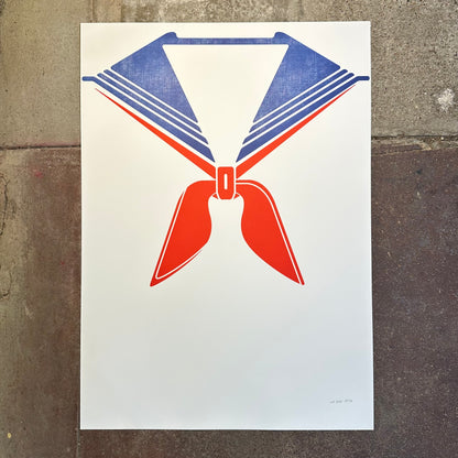 Cosplay Front Letterpress Print | We Are 1976 (TX)