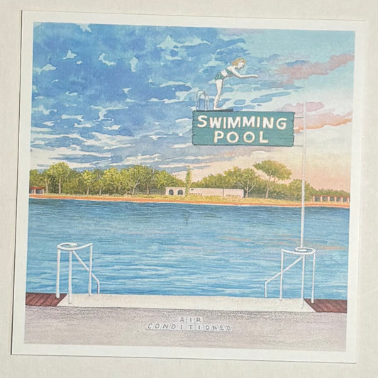 Simming Pool | Pocket Print Series | Heather Sundquist Hall (TX)