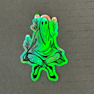 Holographic Sock Ghost Sticker | Madison Grijalva (DTX)