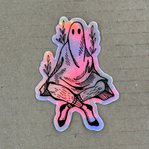 Holographic Sock Ghost Sticker | Madison Grijalva (DTX)