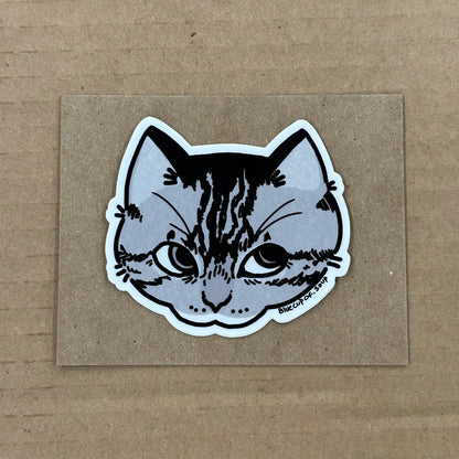 Wagoo ( Grey Cat) Sticker | Madison Grijalva (TX)