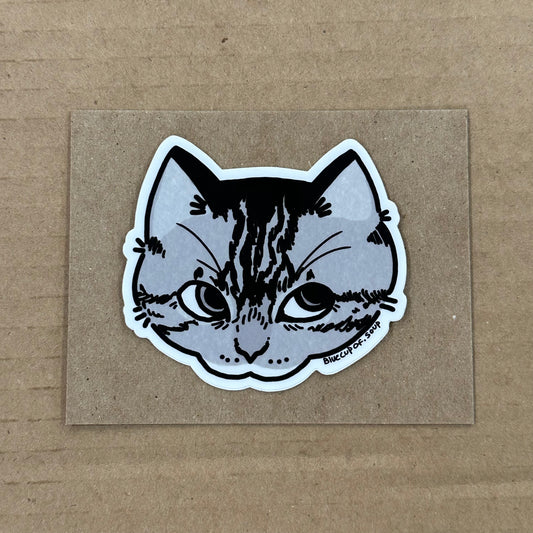 Wagoo ( Grey Cat) Sticker | Madison Grijalva (TX)