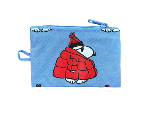 Small Flat Pouch | Puffer Snoopy | Baggu