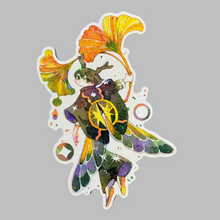 Load image into Gallery viewer, Yellow Ginko Lepidoptera Clear Holo Sticker | Koyamori (NY)
