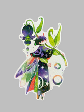 Load image into Gallery viewer, Bluebell Lepidoptera Clear Holo Sticker | Koyamori (NY)
