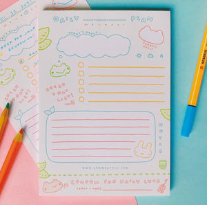 Daily Planner Notepad | Pommo Press | Debbie Fong (NY)