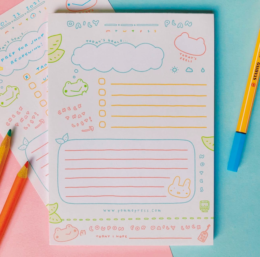 Daily Planner Notepad | Pommo Press | Debbie Fong (NY)