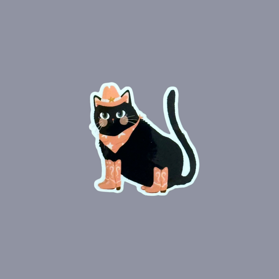 Cowboy Cat Sticker | Rachel Cromer (OK)