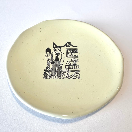 Nathalie Lété Very Small Plate | Man | Kühn Keramik (Germany)