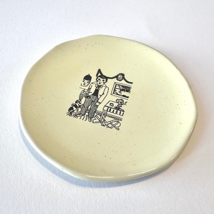 Nathalie Lété Very Small Plate | Man | Kühn Keramik (Germany)