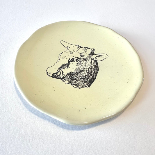 SOUVENIR Very Small Plate | Cow | Kühn Keramik (Germany)