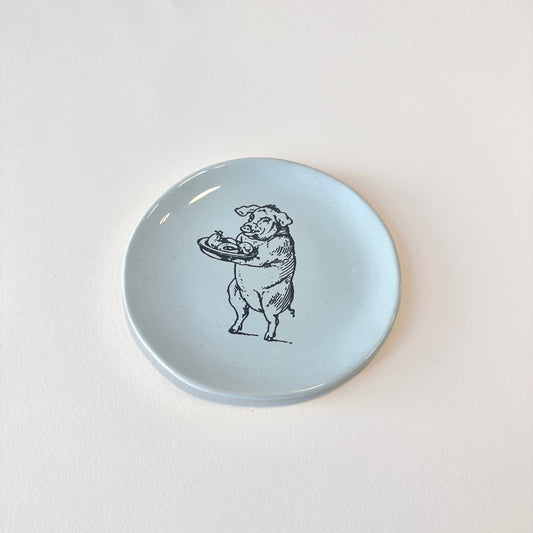 SOUVENIR Small Plate | Pig | Kühn Keramik (Germany)