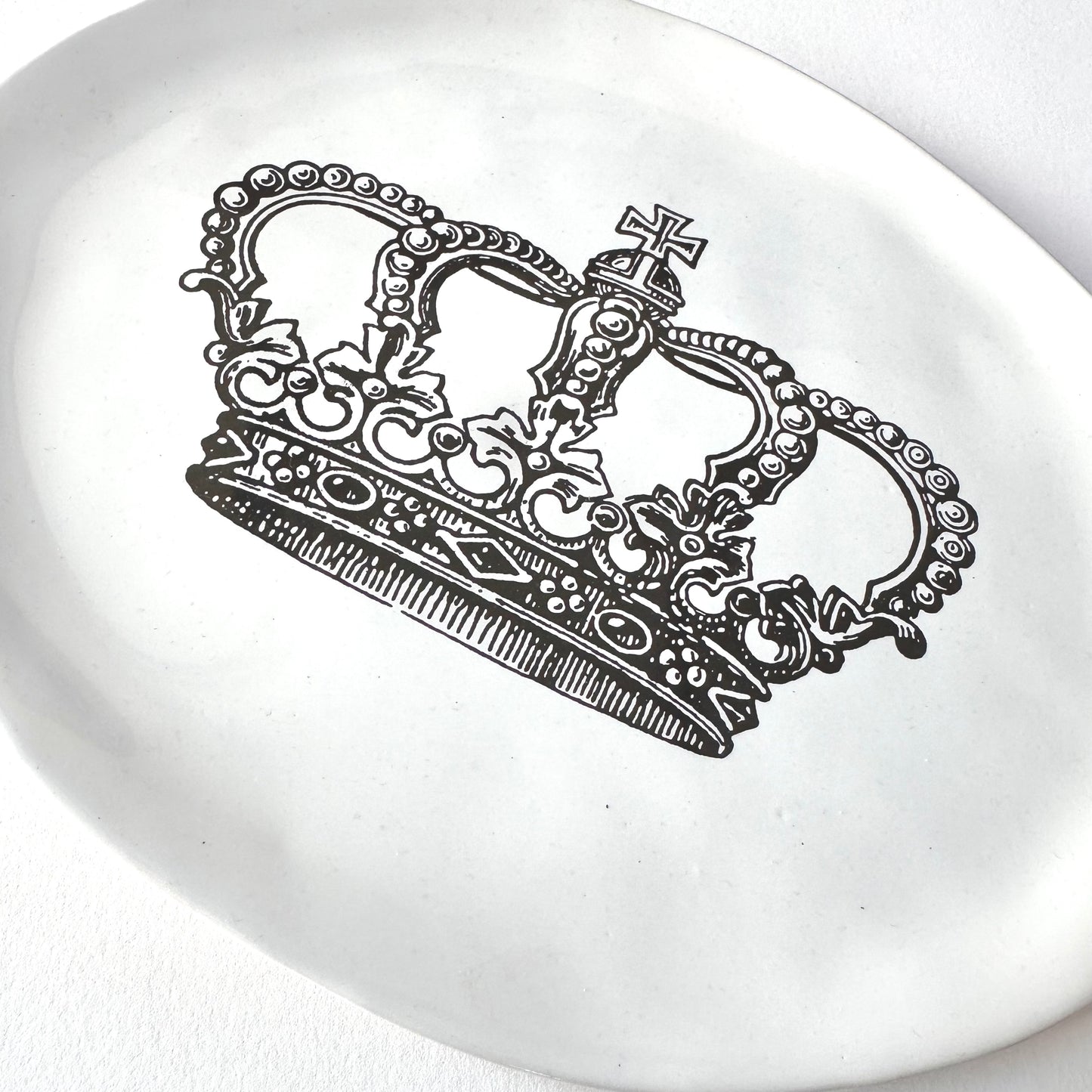SOUVENIR Very Big Oval Plate | Ship | Kühn Keramik (Germany)