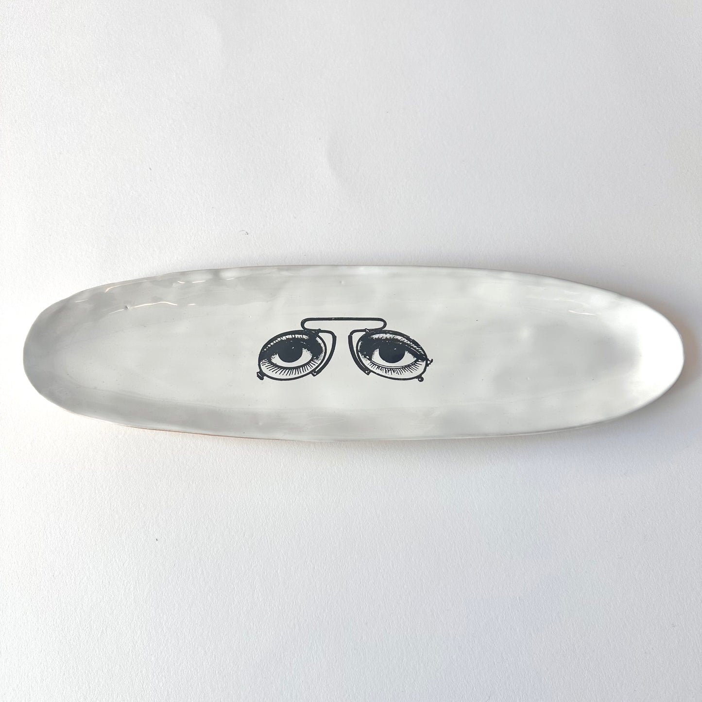 SOUVENIR Very Big Long Plate | Glasses | Kühn Keramik (Germany)