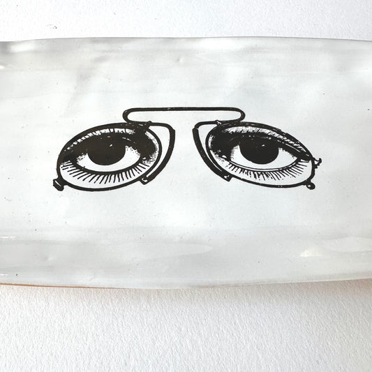 SOUVENIR Very Big Long Plate | Glasses | Kühn Keramik (Germany)