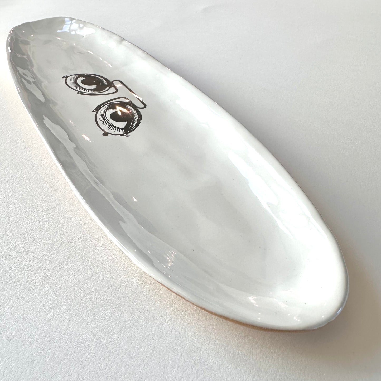 SOUVENIR Very Big Long Plate | Glasses | Kühn Keramik (Germany)
