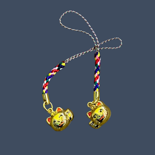 Lucky Cat Phone Charm | Gold | Kyoto Series (Japan)
