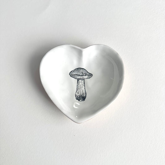 Amanita Mushroom Heart Bowl | Kühn Keramik (Germany)