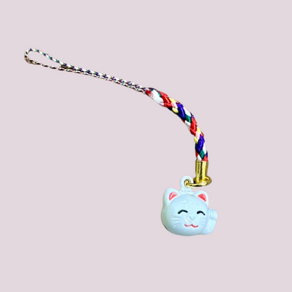 Lucky Cat Phone Charm | White | Kyoto Series (Japan)