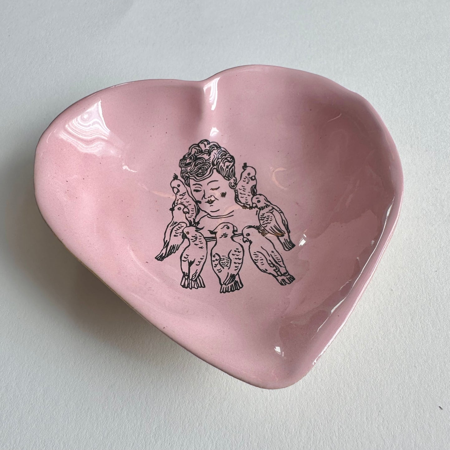 Nathalie Lété Heart Bowl | Bird Lady | Kühn Keramik (Germany)