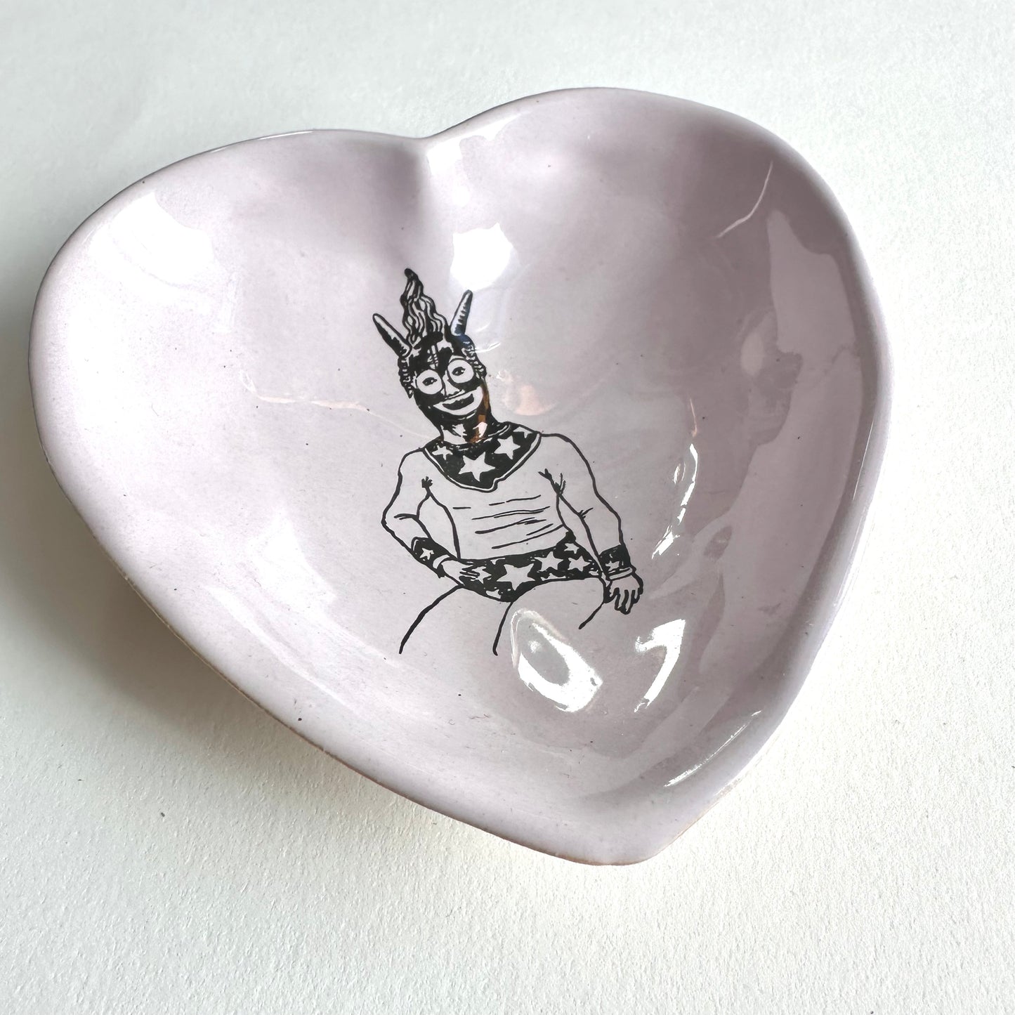 Nathalie Lété Heart Bowl | Masked Man | Kühn Keramik (Germany)