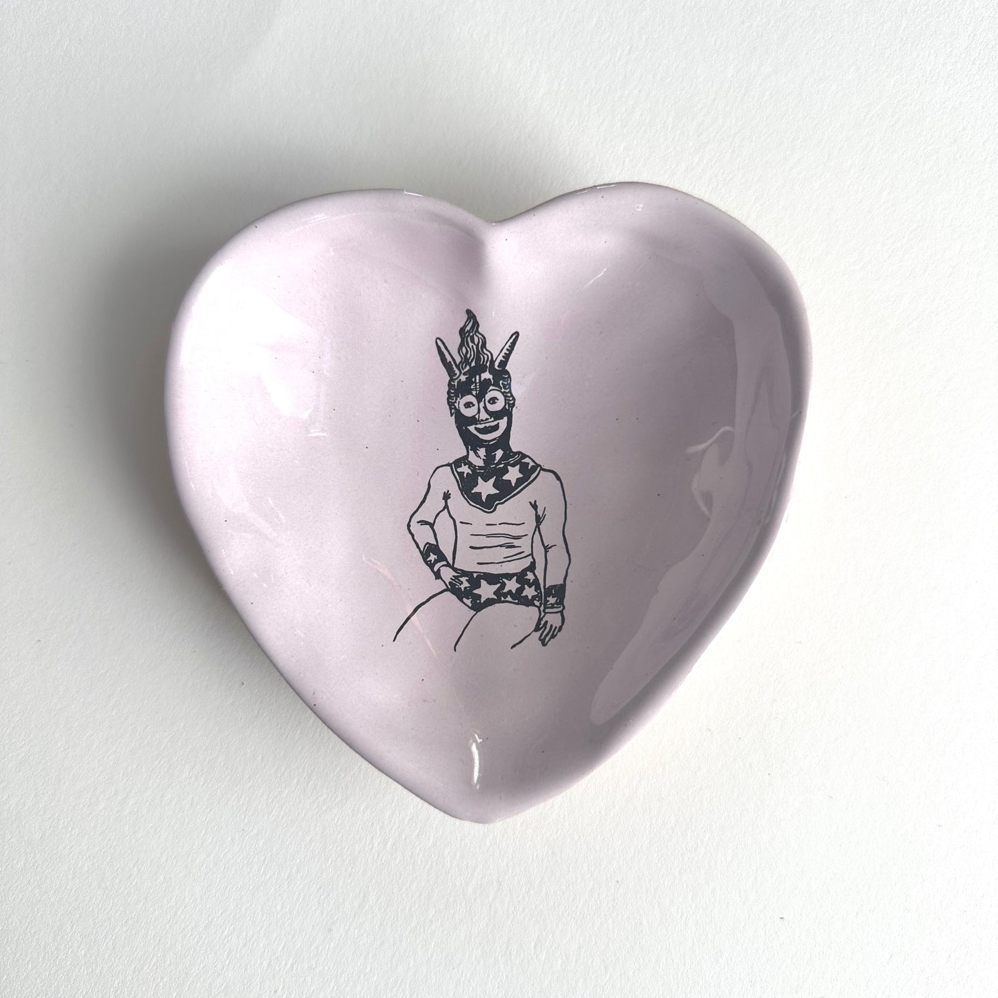 Nathalie Lété Heart Bowl | Masked Man | Kühn Keramik (Germany)