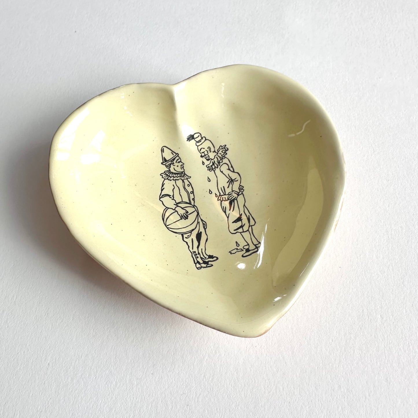 Nathalie Lété Heart Bowl | Clowns | Kühn Keramik (Germany)