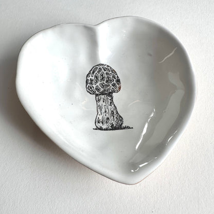 Morchella Mushroom Heart Bowl | Kühn Keramik (Germany)