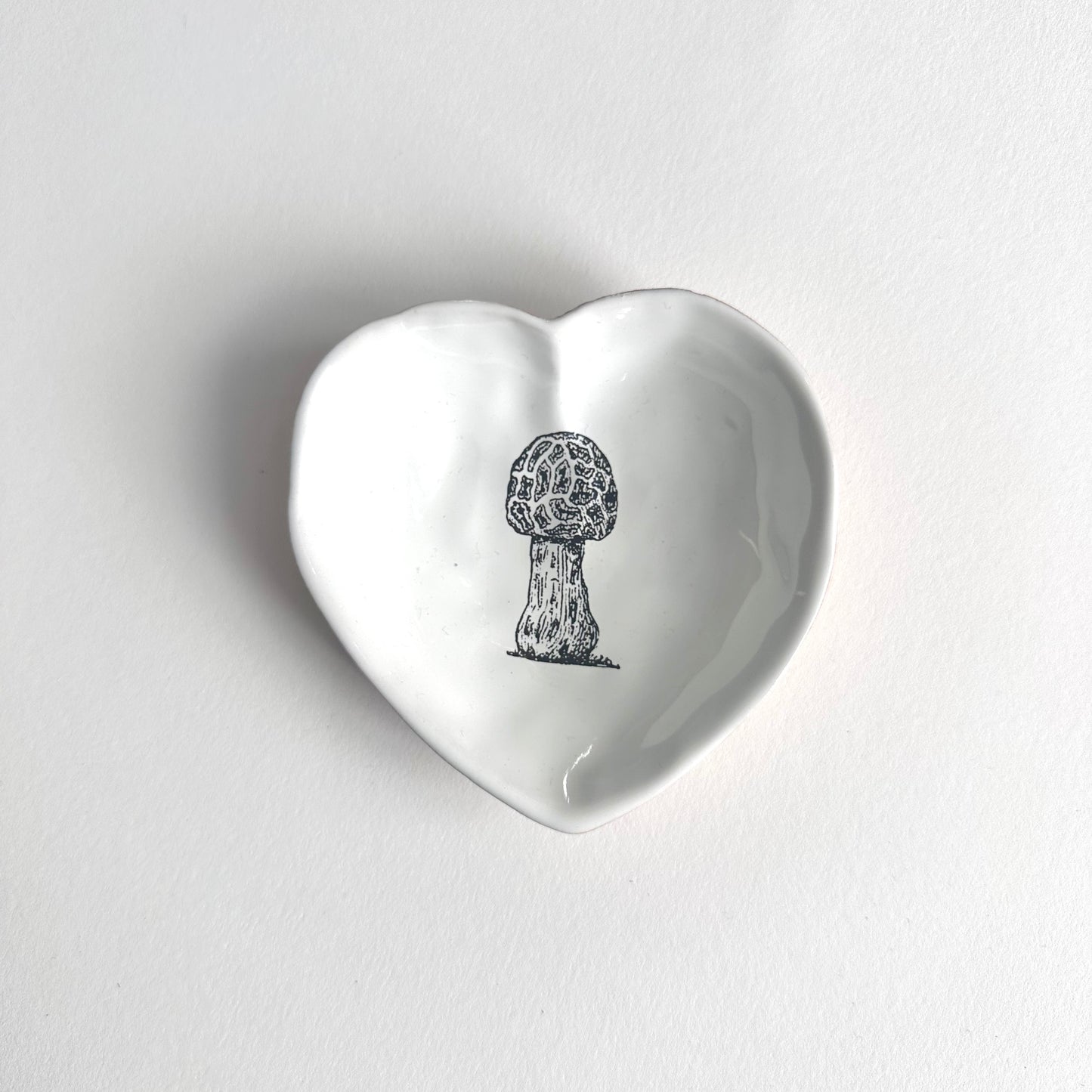 Morchella Mushroom Heart Bowl | Kühn Keramik (Germany)