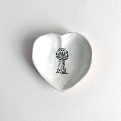Morchella Mushroom Heart Bowl | Kühn Keramik (Germany)