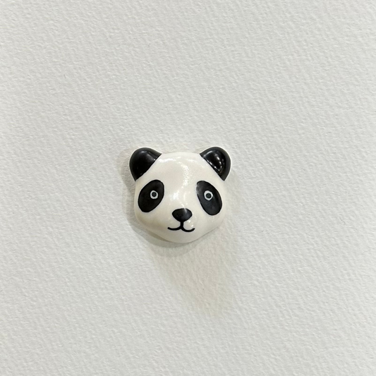 Ceramic Panda Brooch | Japan